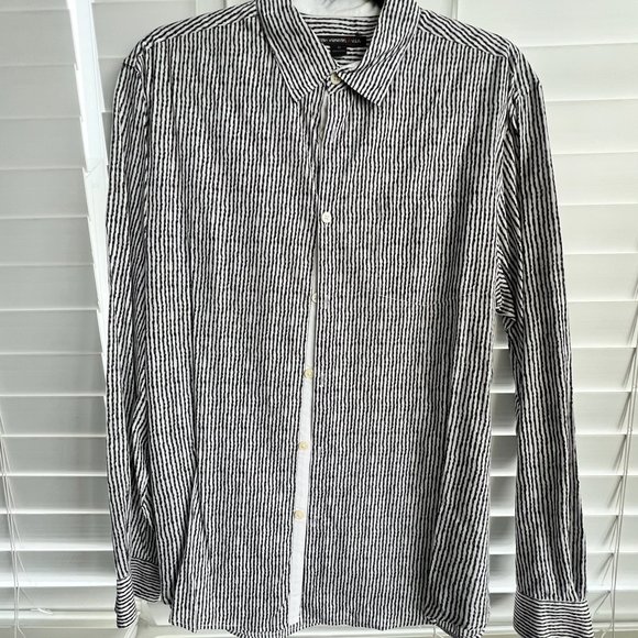 John Varvatos Stripe Dress Shirt - Picture 1 of 8